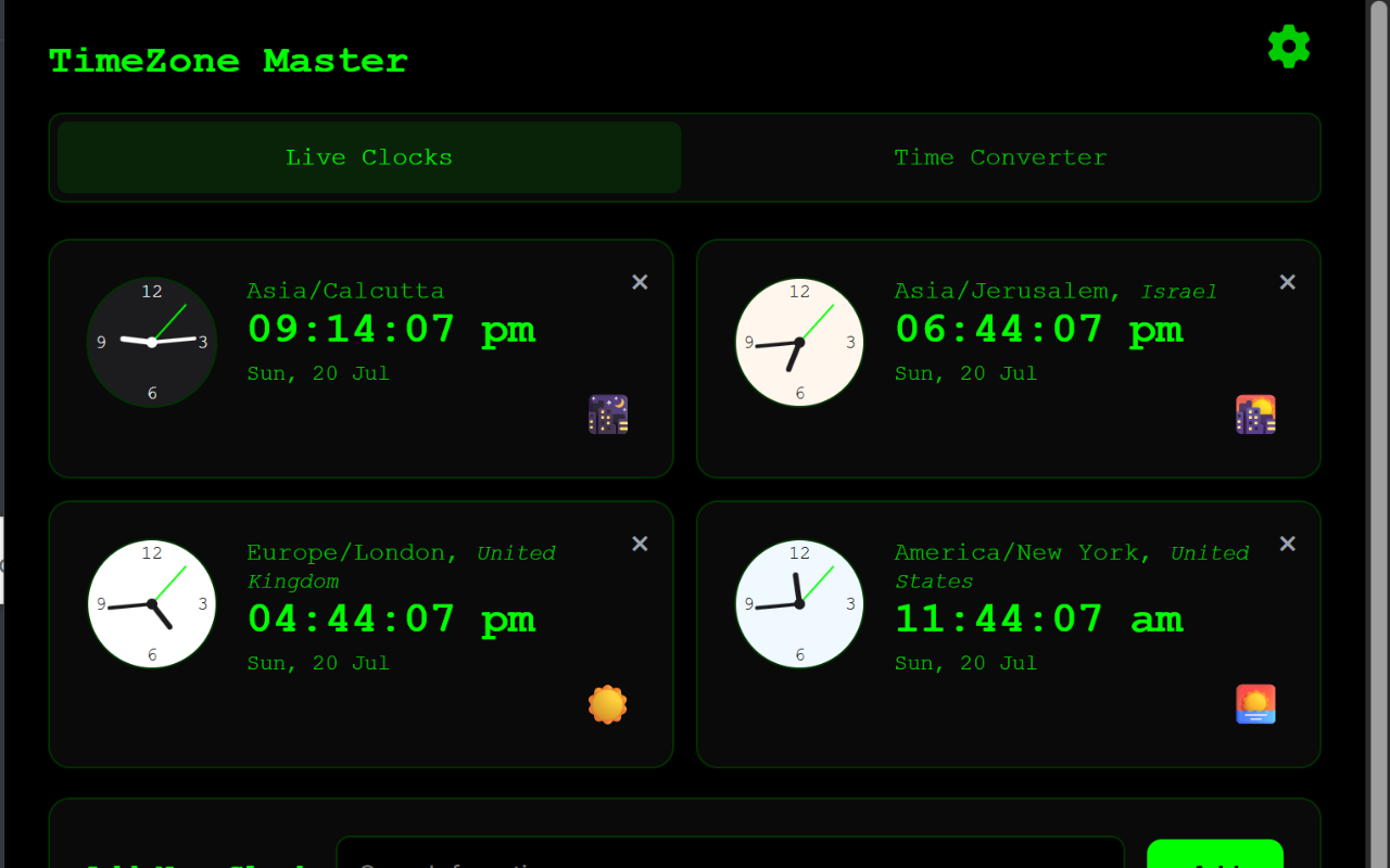 TimeZone Master - Screenshot 3 showing product features and functionality