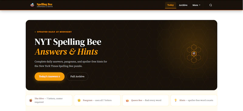 NYT Spelling Bee Helper screenshot 1