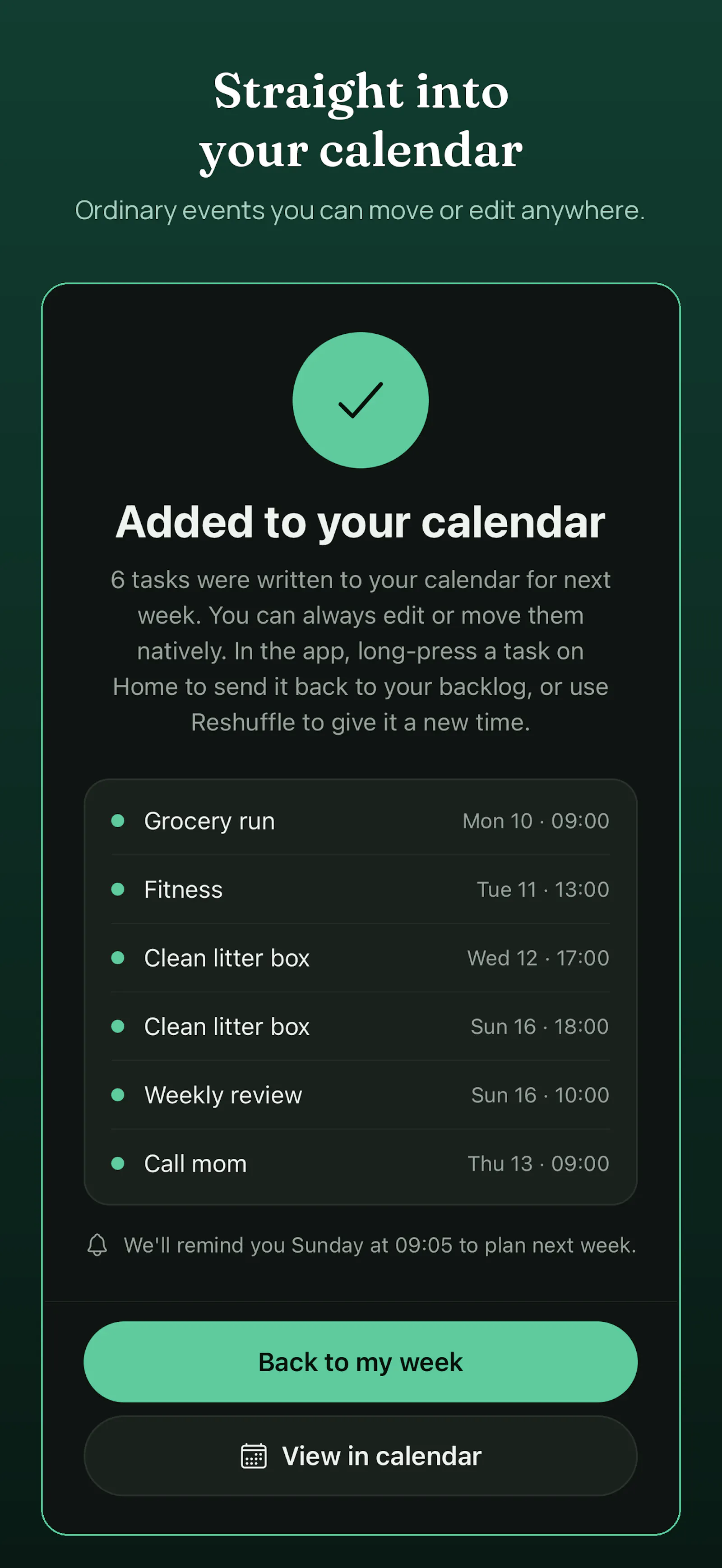 WeekSquire screenshot 4