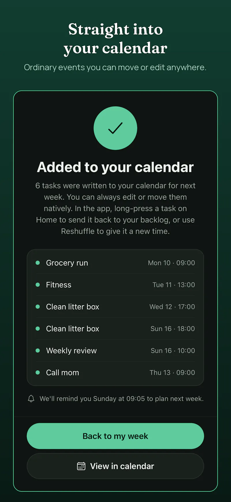 WeekSquire screenshot 4