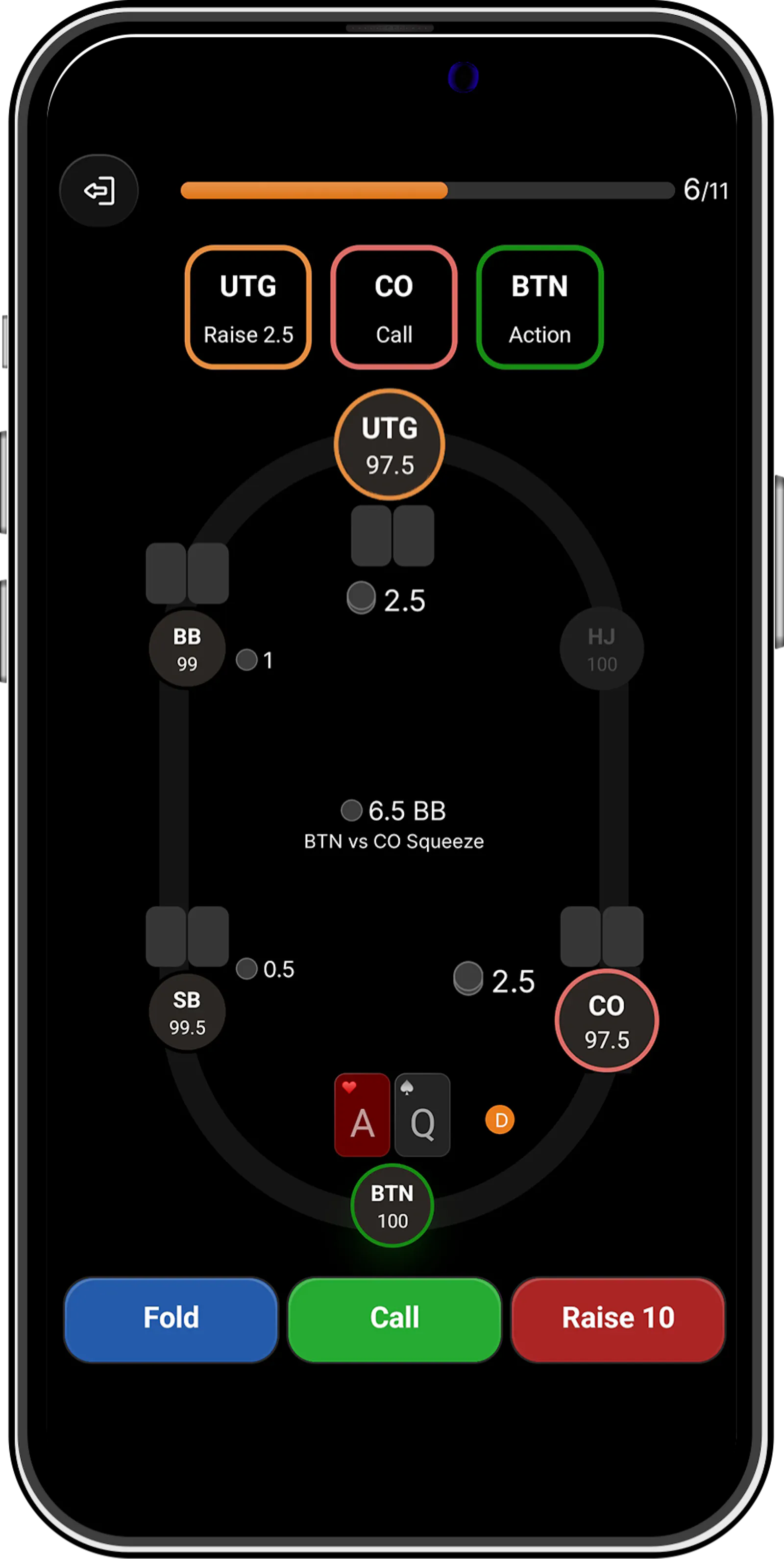PlusEV Poker Training App screenshot 2