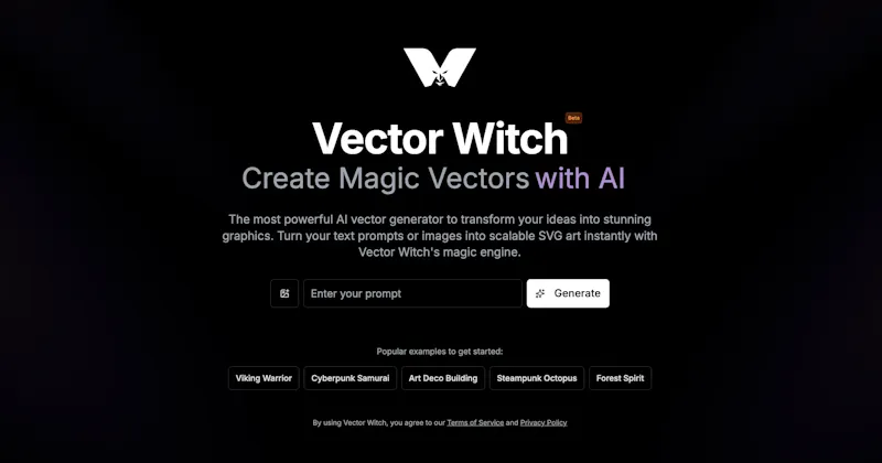 Vector Witch SVG Generator screenshot 1