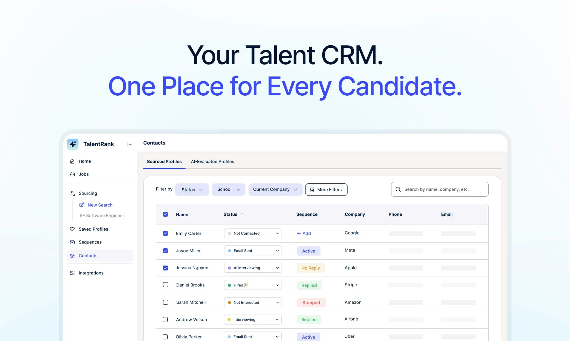 TalentRank AI Sourcing gallery image