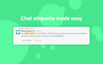 Follow Up Bot for Slack gallery image