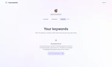 SummaLetter - AI newsletter summarizer gallery image