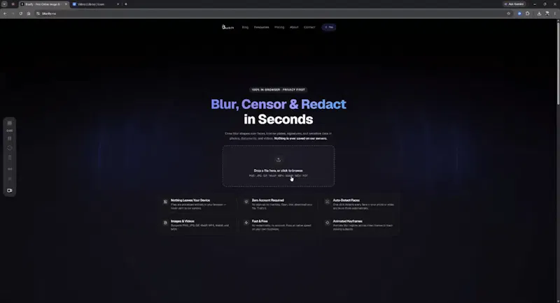 Blurify screenshot 1 (video preview)