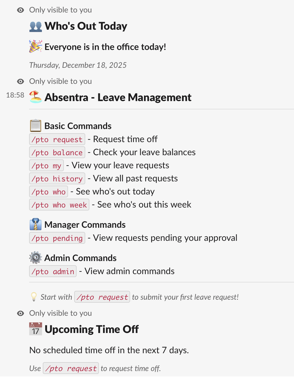 Absentra - Screenshot 3 showing product features and functionality