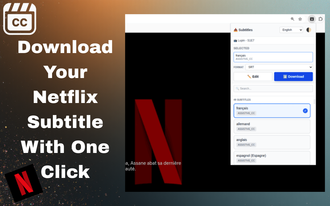 Subtitle Downloader for Netflix, YouTube gallery image