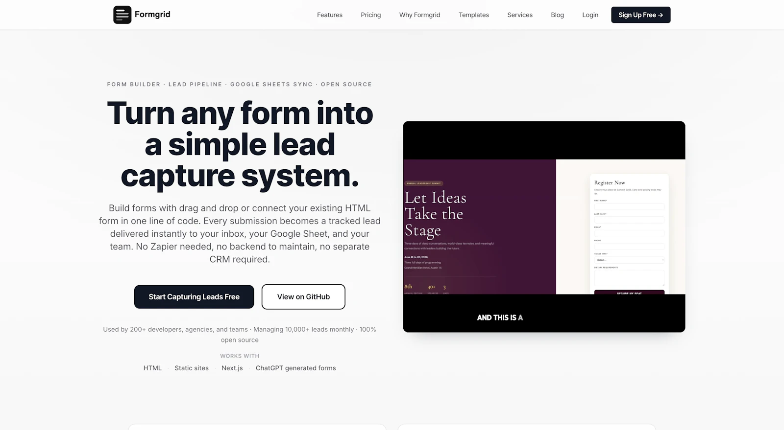 Formgrid screenshot 2
