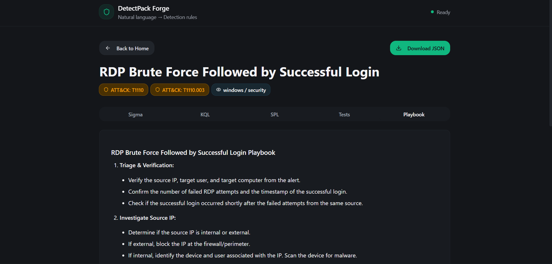 DetectPack Forge - あなたの言葉をルールメーカーに変えてください。メディア7