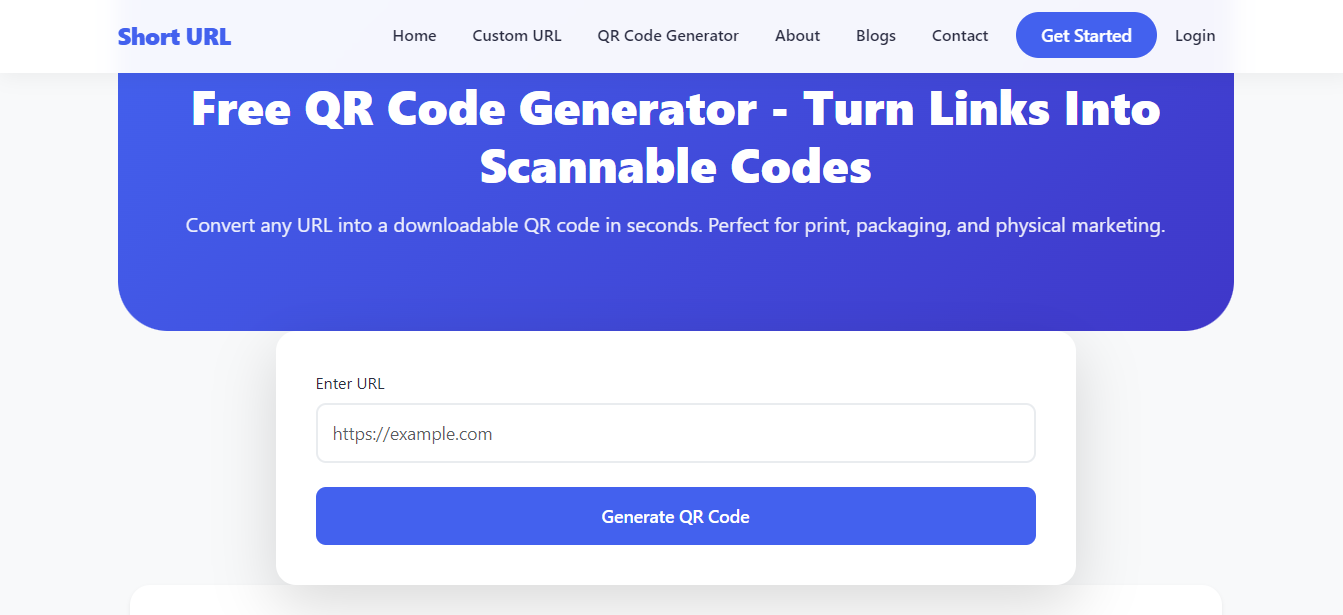 Short URL - Screenshot 4 showing product features and functionality