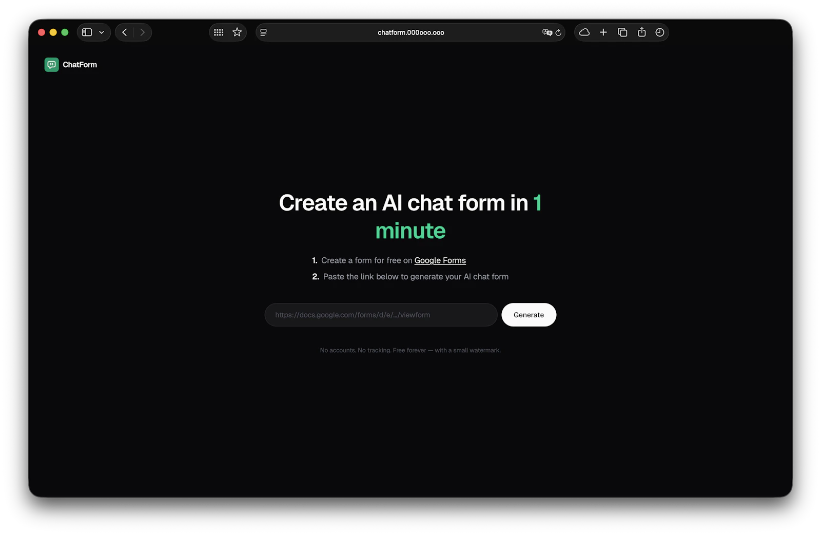 ChatForm screenshot 1