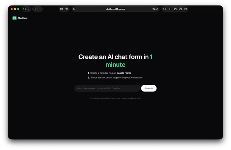 ChatForm screenshot 1