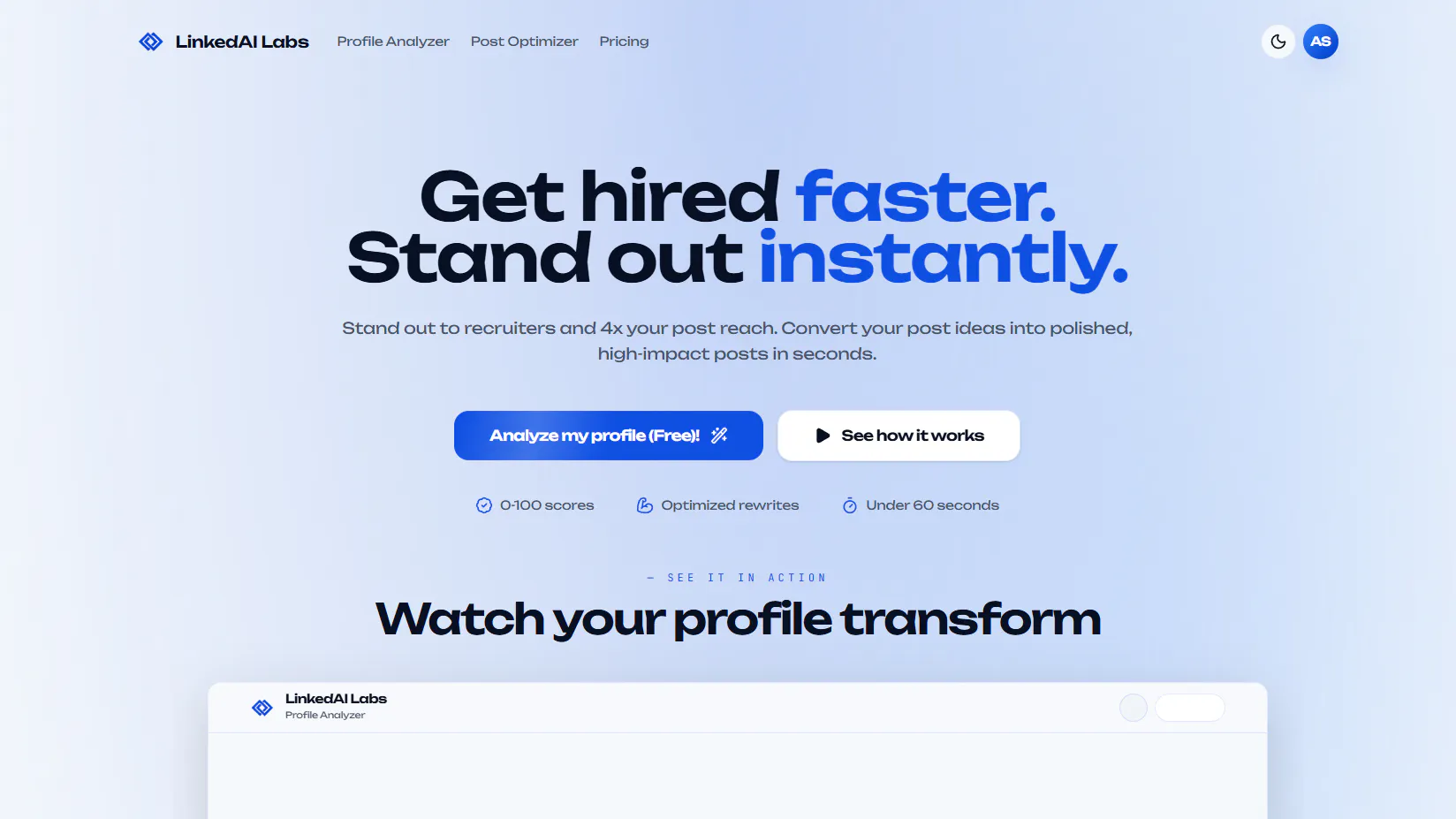 LinkedAI 1.0 – AI LinkedIn Optimizer gallery image