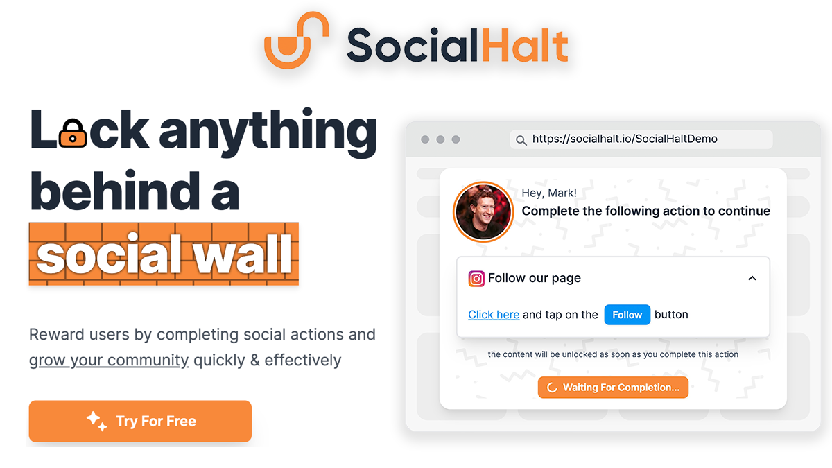 startuptile SocialHalt-Reward users by completing social actions