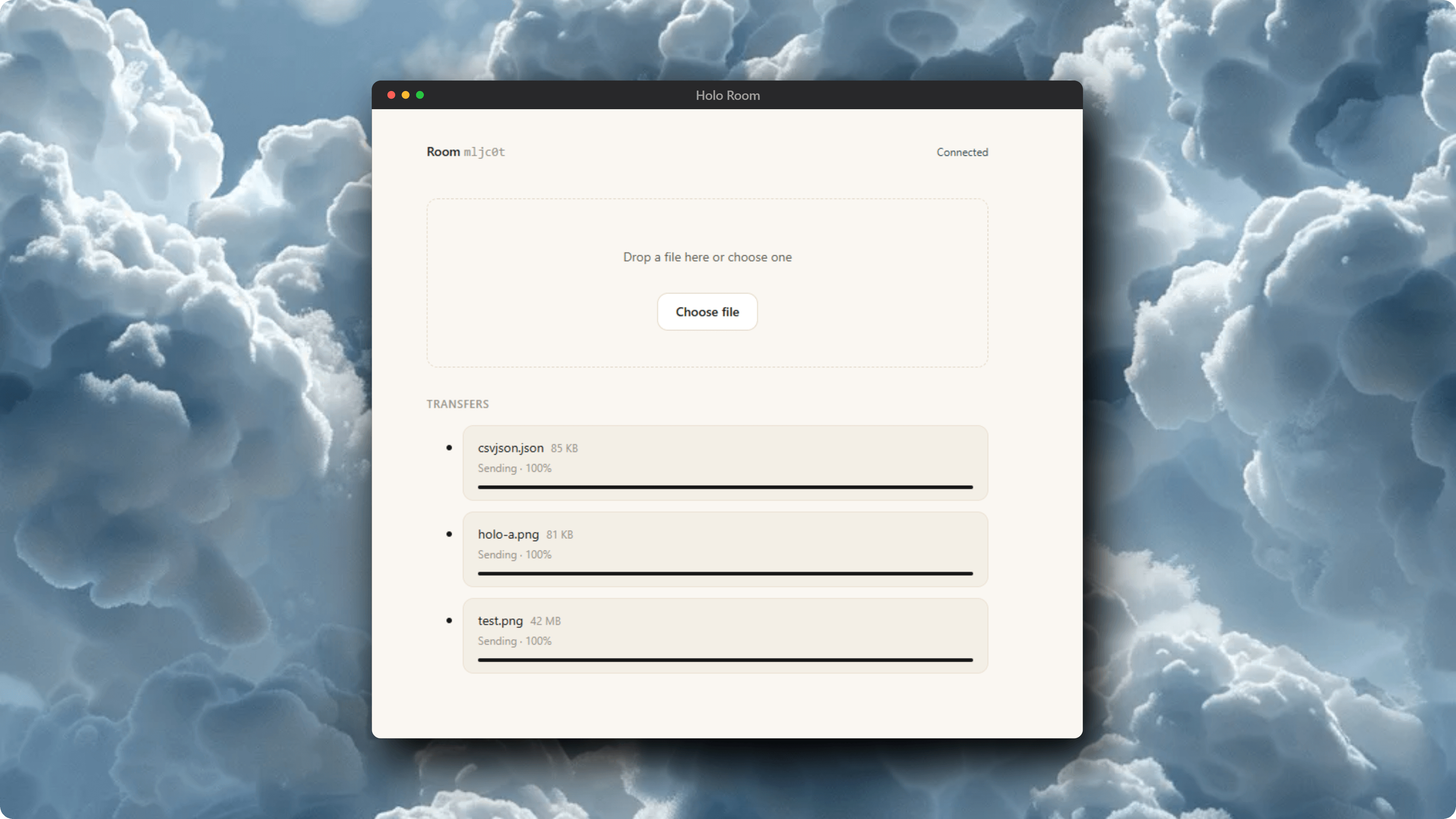 Holo - Easy File Sharing  - Screenshot 2 showing product features and functionality