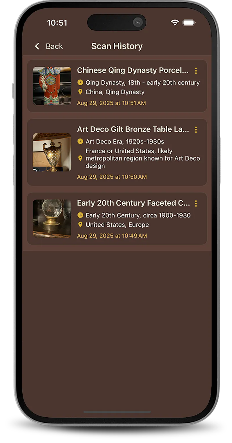 Histora - Antique Identifier screenshot 1