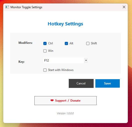 Monitor Toggle Hotkey gallery image