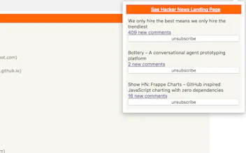 Hacker News Comments Notifier for Chrome gallery image
