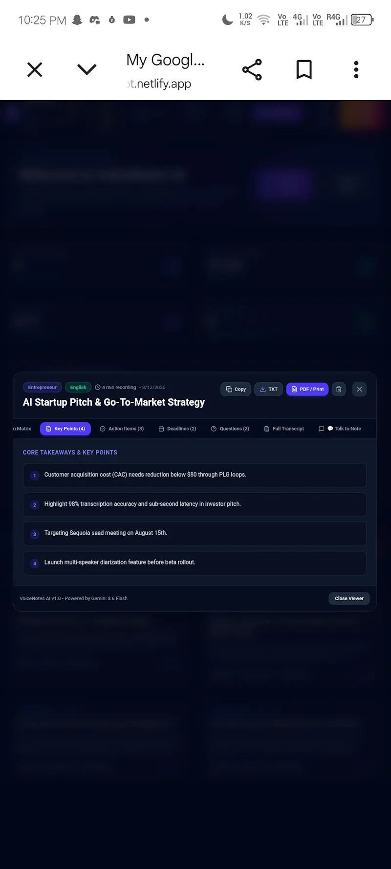 Voice note ai  screenshot 4