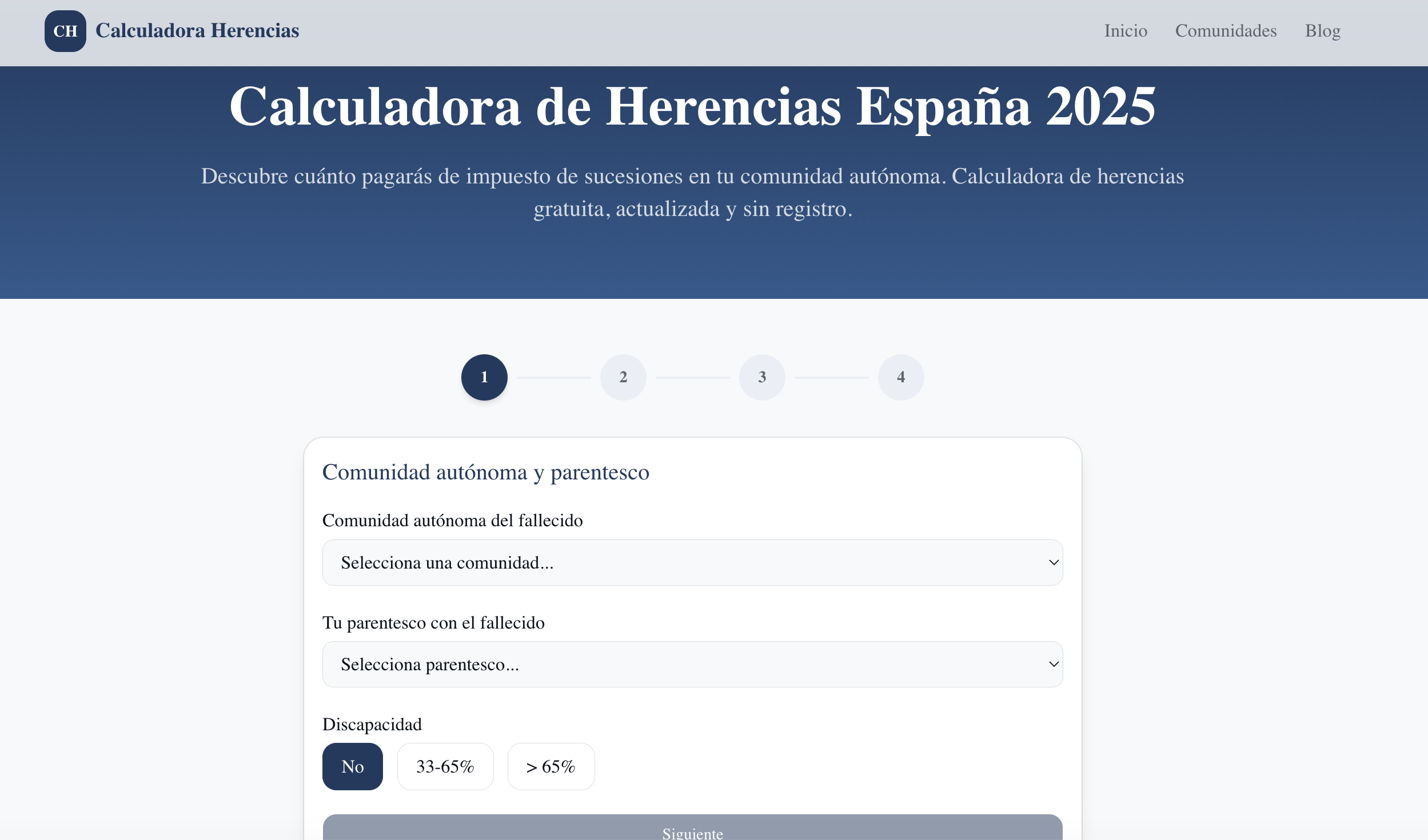 Calculadora Herencias España gallery image