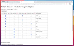 Multiple Calendars Selector for Google media 2