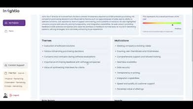 Assistente alimentado por AI da Insightio analisando chamadas do usuário em busca de informações esclarecedoras.