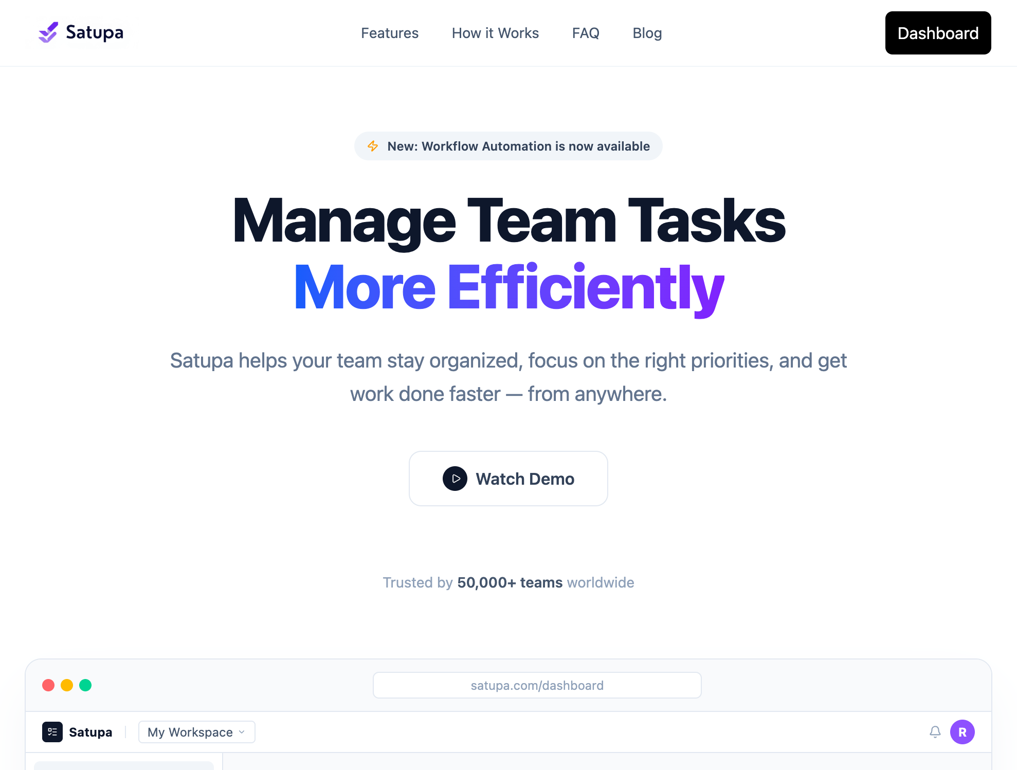 Satupa - Main product screenshot demonstrating key features and user interface