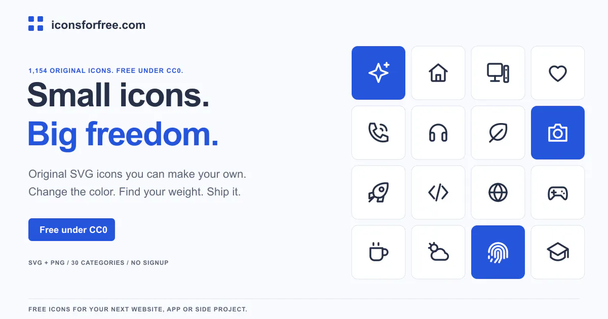 Icons for free gallery image