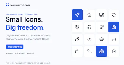Icons for free gallery image