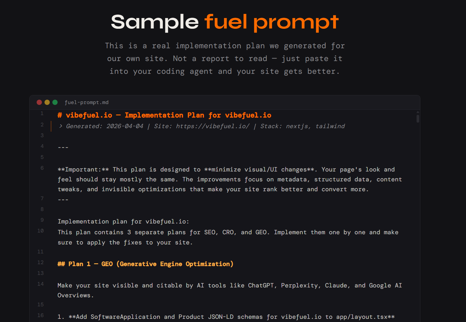 vibefuel.io gallery image