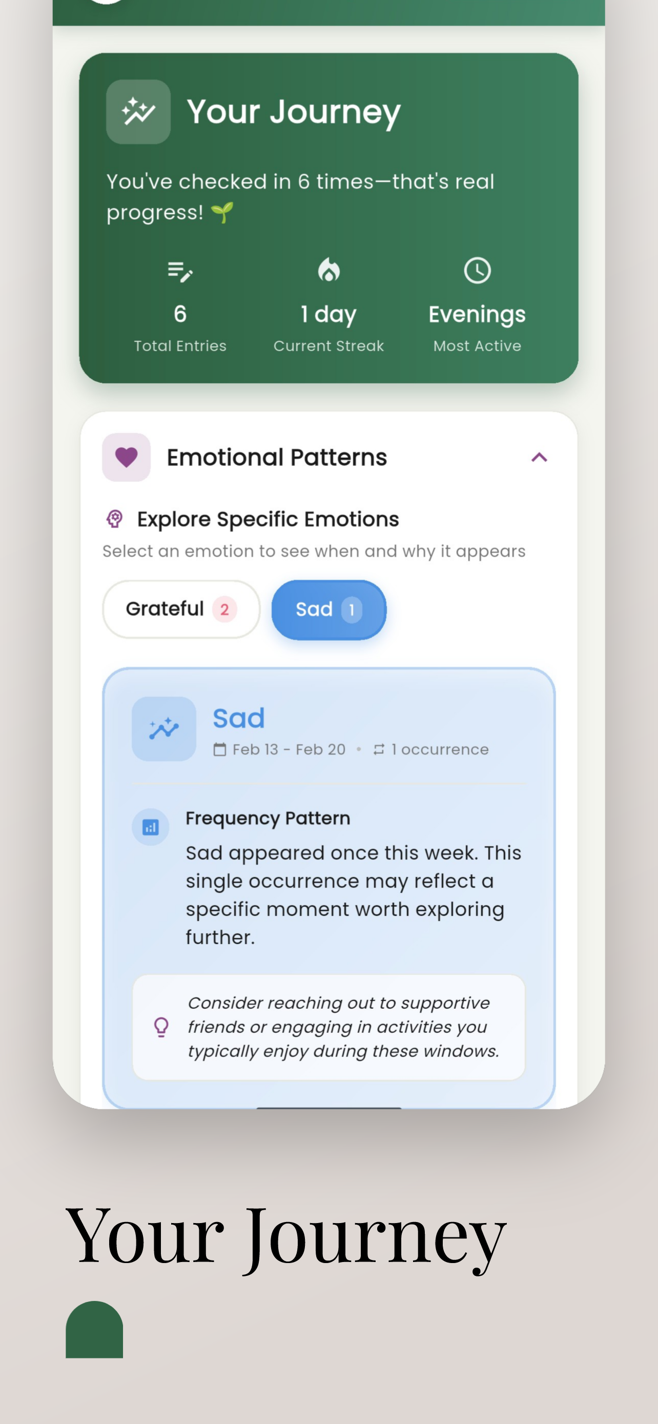 Healing Journal - Screenshot 3 showing product features and functionality