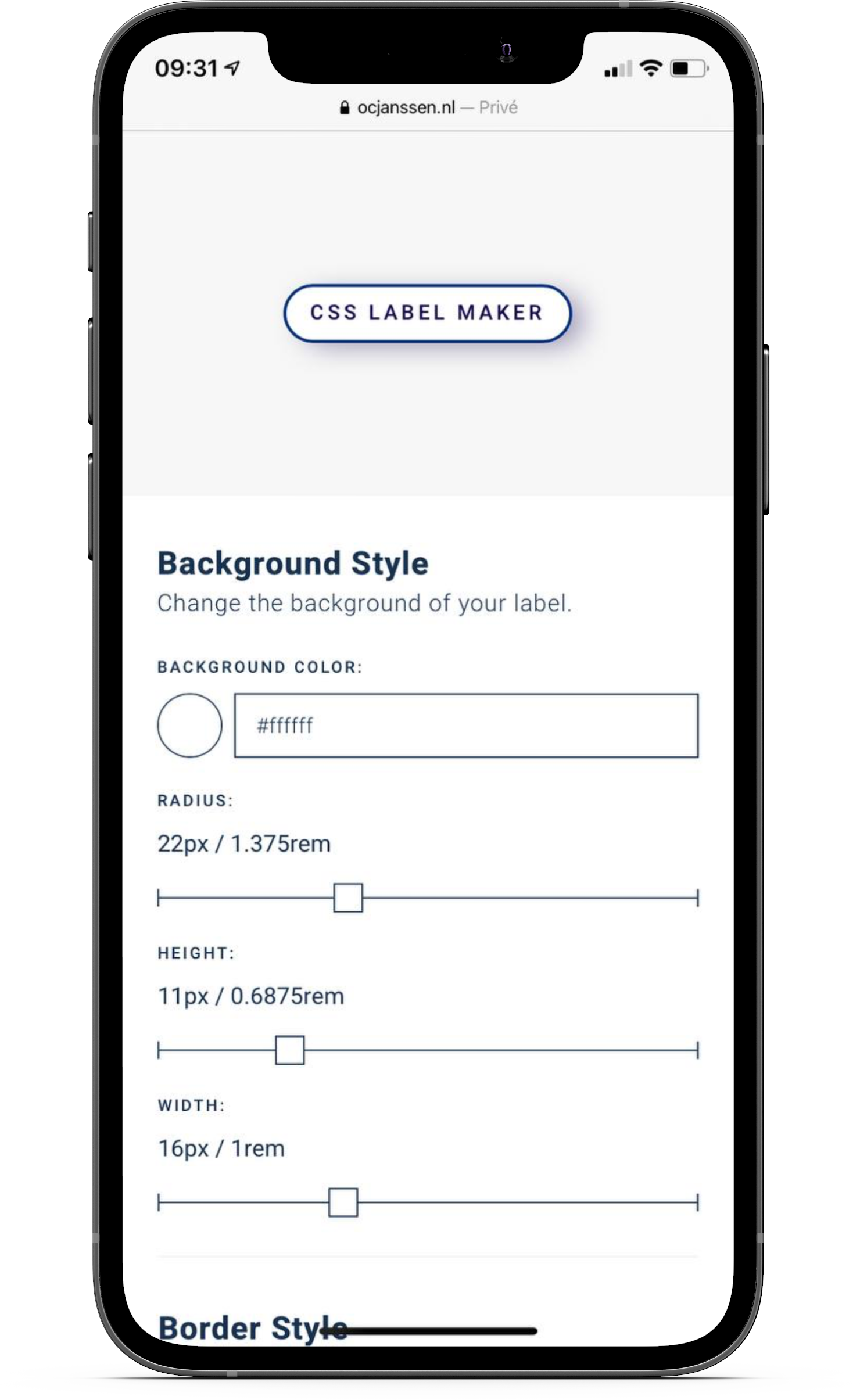 CSS LabelMaker gallery image
