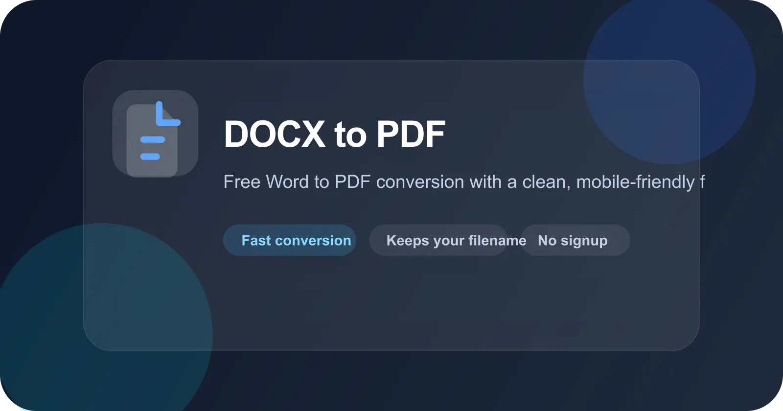 DOCX to PDF screenshot 1