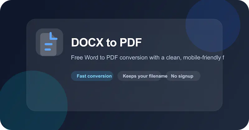 DOCX to PDF screenshot 1