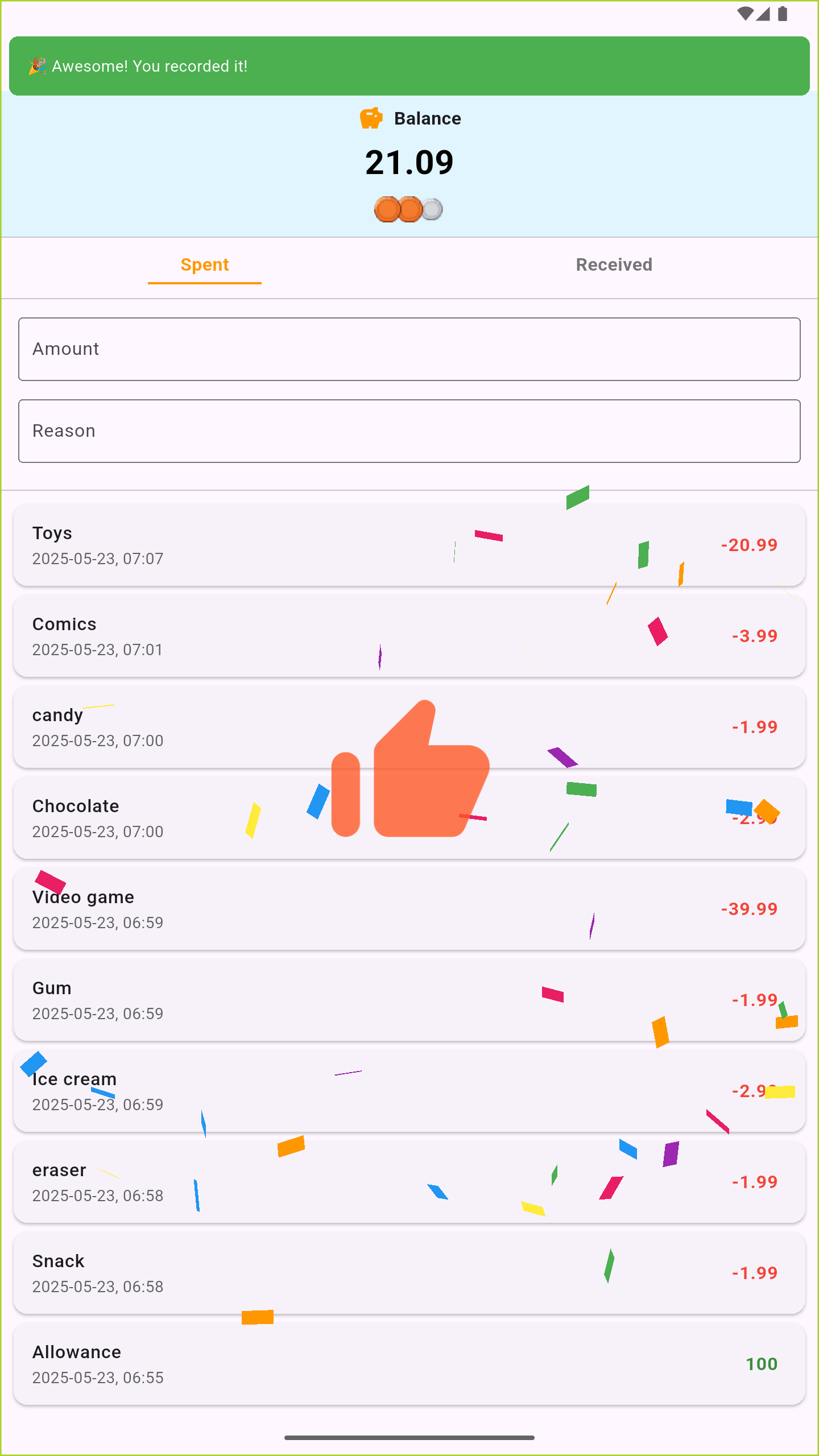 Kleiner Sparer - Einfache und benutzerfreundliche Haushaltsrechnungs-App für Kinder Medien 2