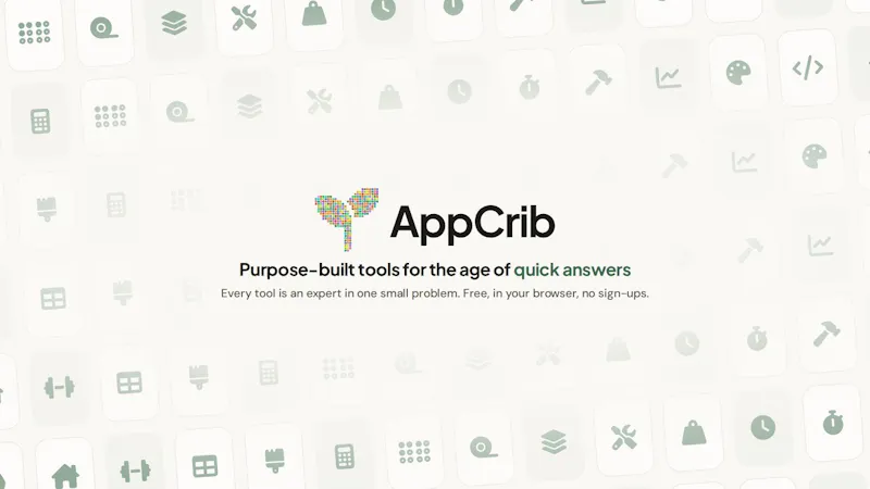 AppCrib screenshot 1 (video preview)