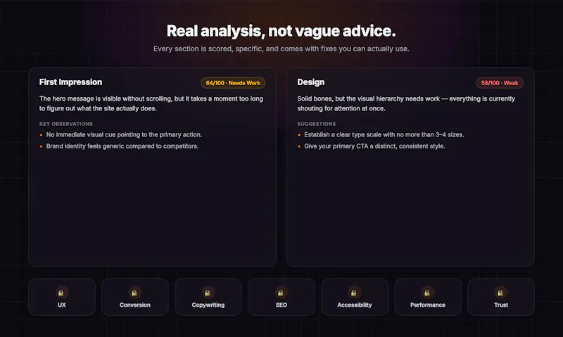 Roast My Website screenshot 2