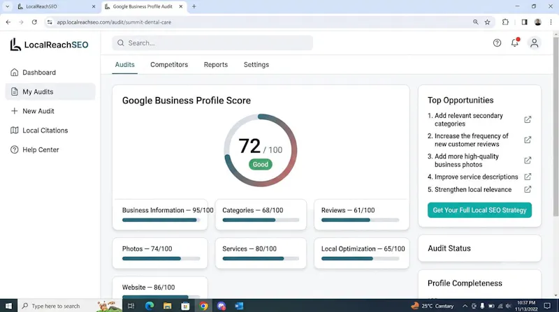 LocalReach SEO screenshot 1