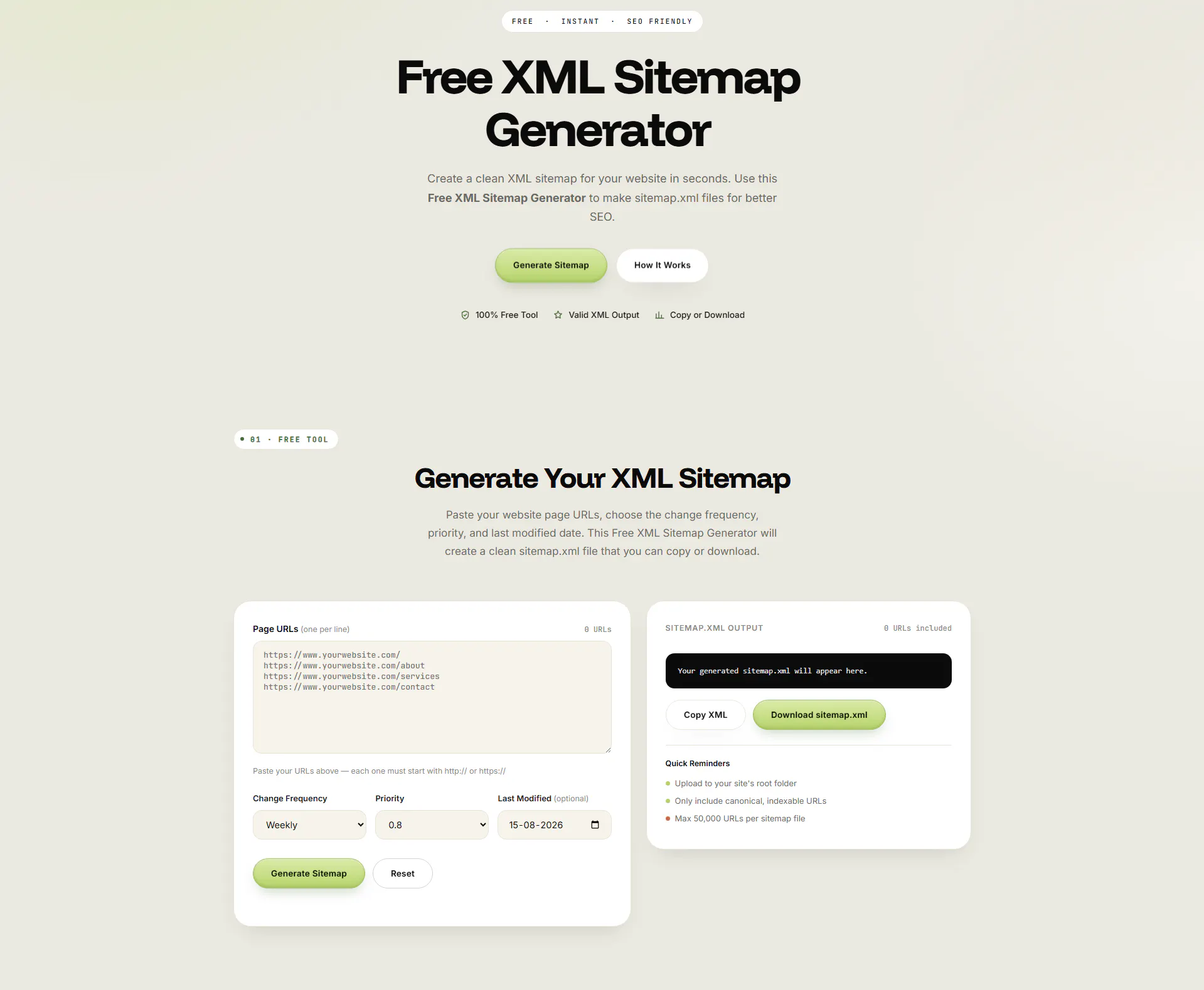 Free XML Sitemap Generator gallery image
