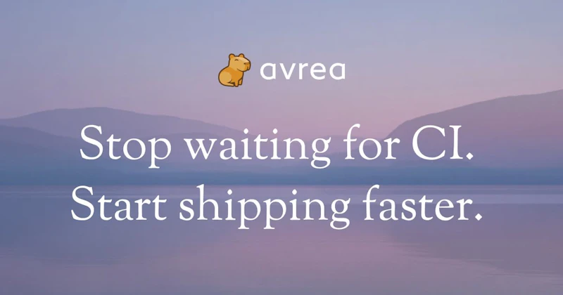 Avrea: CI for the AI era screenshot 1
