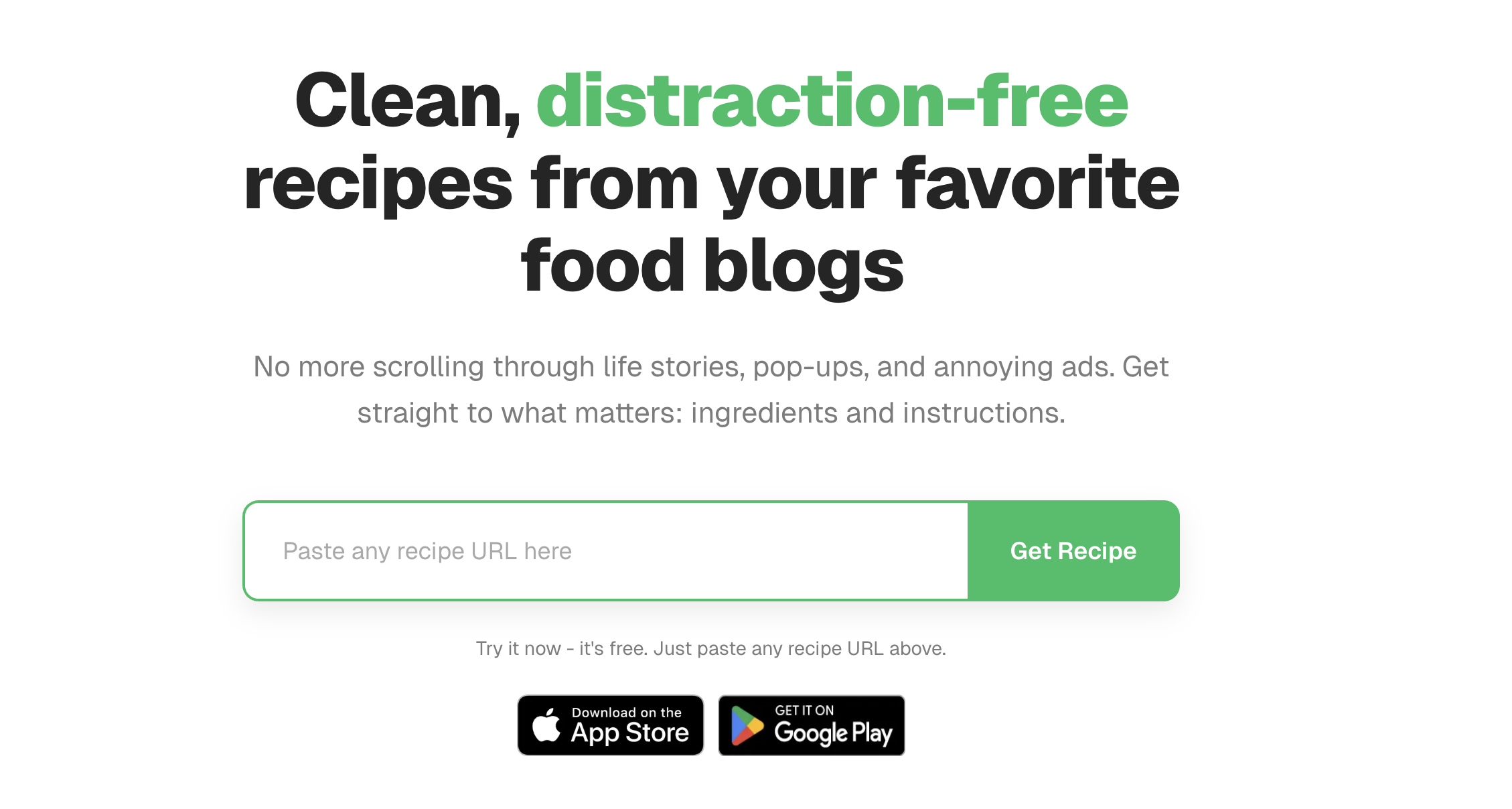 Média Pas de recette d'annonces - Recettes sans distraction de vos blogs culinaires préférés 1