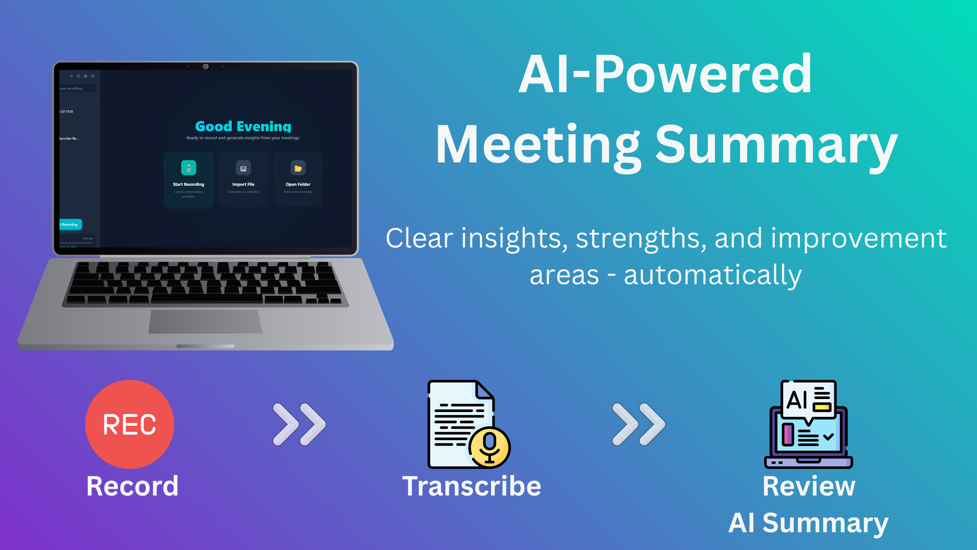 Vocalite AI - Main product screenshot demonstrating key features and user interface