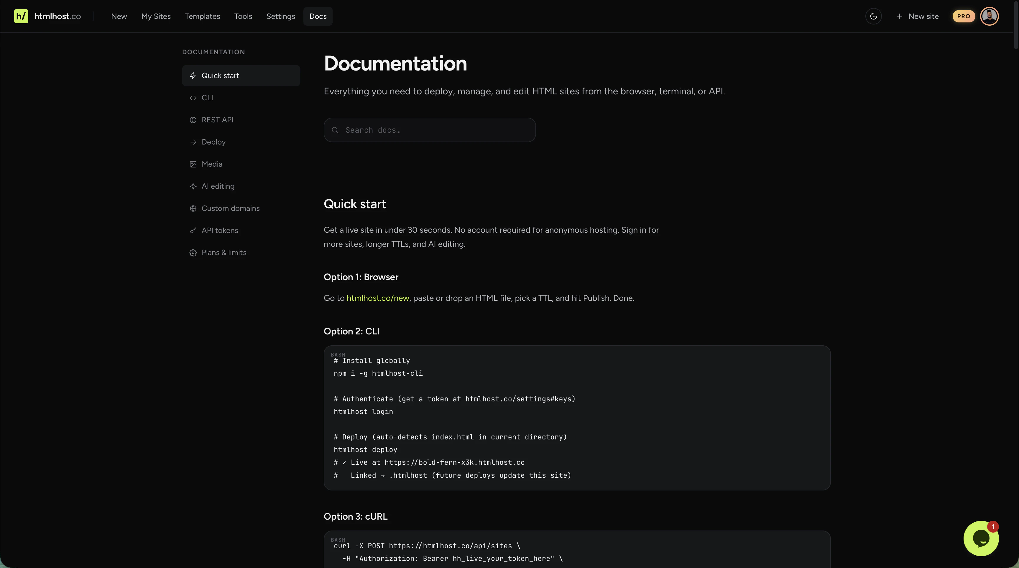 htmlhost.co screenshot 6
