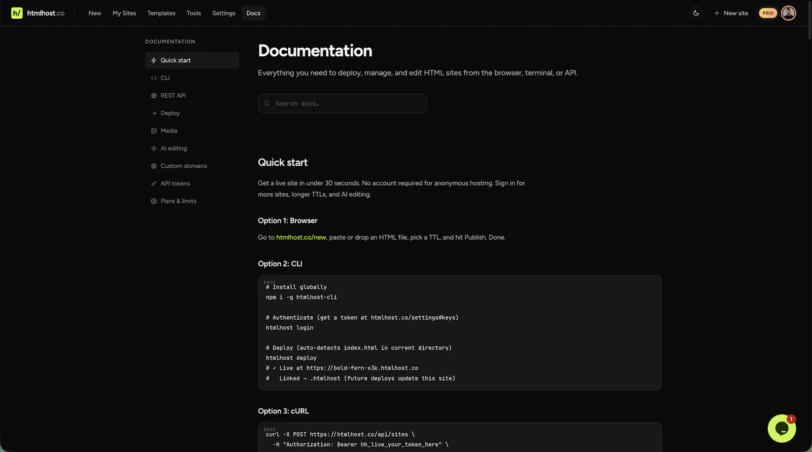 htmlhost.co screenshot 6