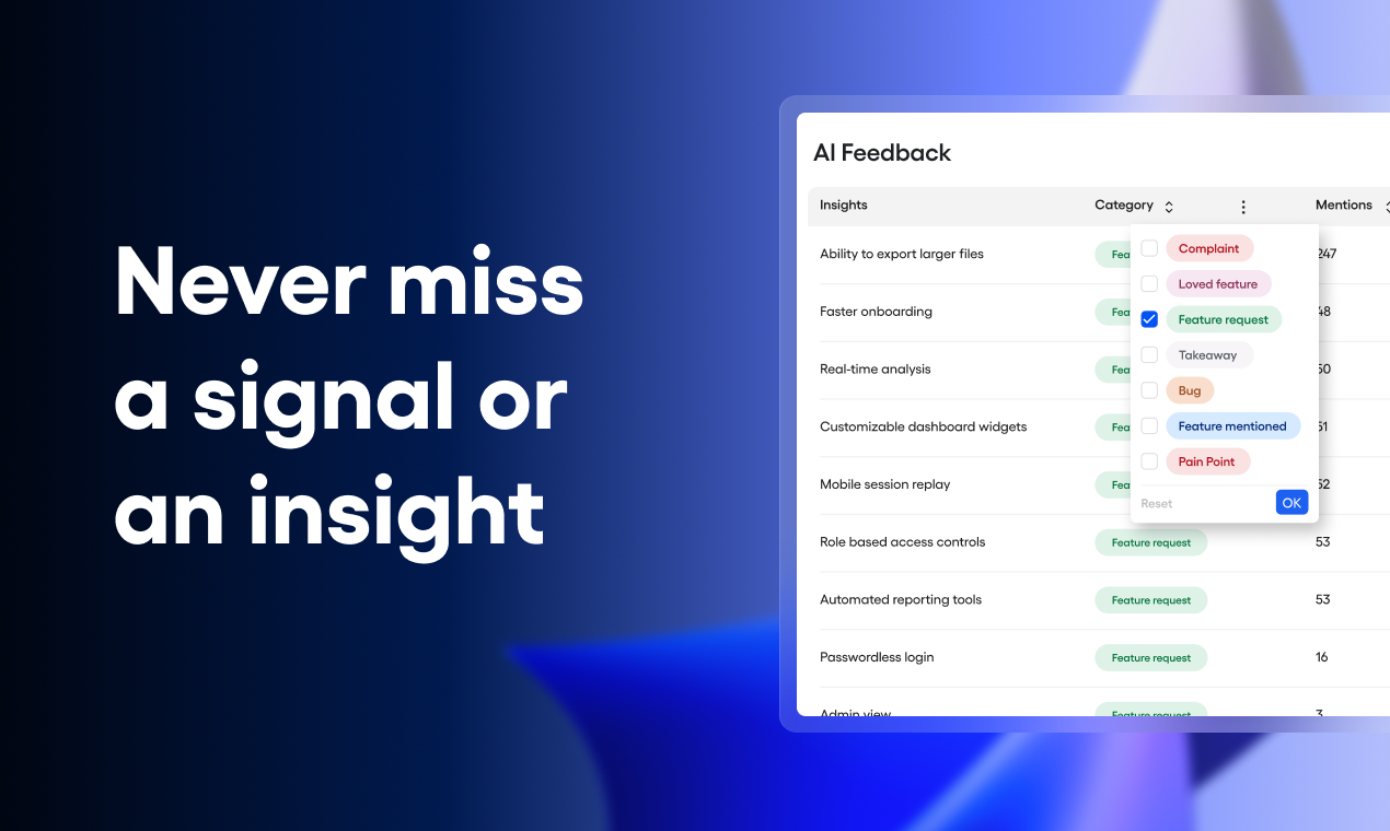 AI Feedback by Amplitude gallery image