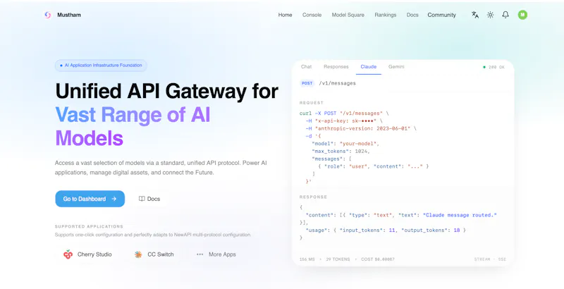 Mustham API screenshot 1