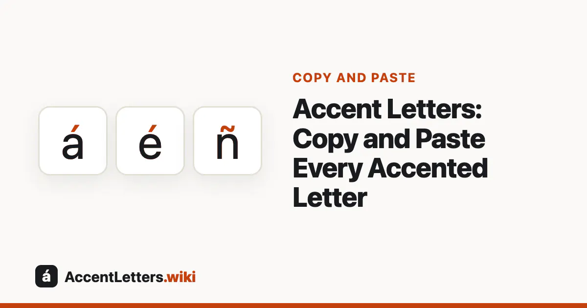 Accent Letters gallery image