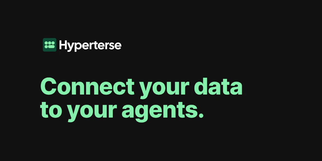 Hyperterse:將您的數據連接到您的代理