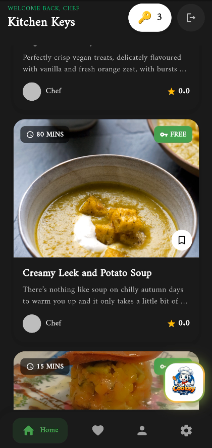 Kitchen Keys — Your Intelligent Kitchen - Screenshot 2 showing product features and functionality